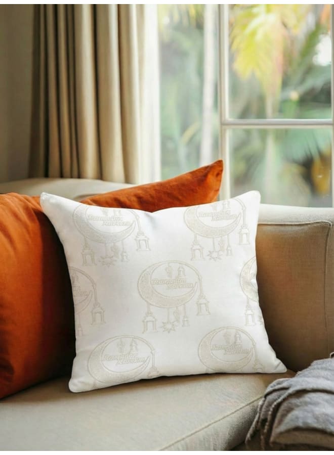  انتكس بيت الستائر أغطية وسائد رمضانية - أغطية وسائد فاخرة من الشانيل عالي الجودة - ديكور أنيق وبسيط لغرفة النوم وغرفة المعيشة - ناعمة، مقاومة للتجاعيد - طقم من قطعتين - Image 4